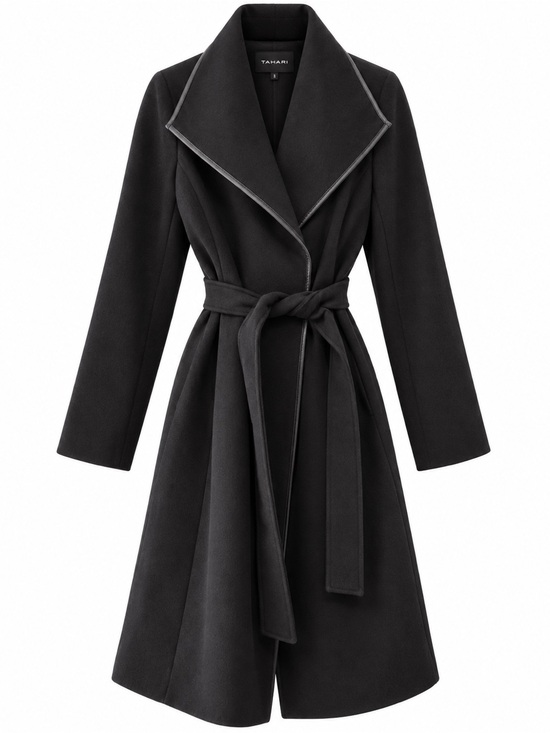 Tahari Jackets & Blazers - Tahari Black Women's Belted Coat